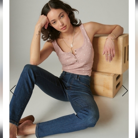 Lucky Brand Like New! High Rise Bridgette Ankle Skinny Jeans Summer 12 / 31 - Picture 1 of 15